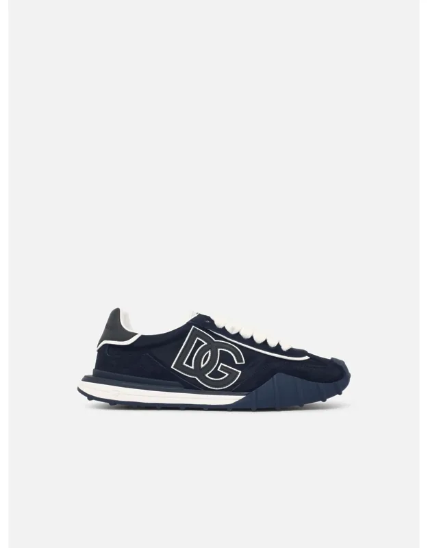 Athletic Suede Blend Sneakers
