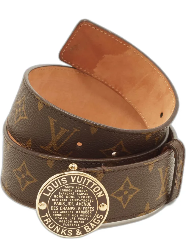 Trunks And Bag 80 Cm Buckle Belt Monogram Canvas