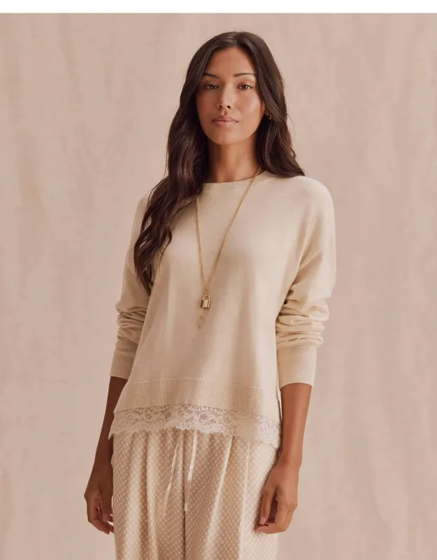Georgie Lace Trim Pullover