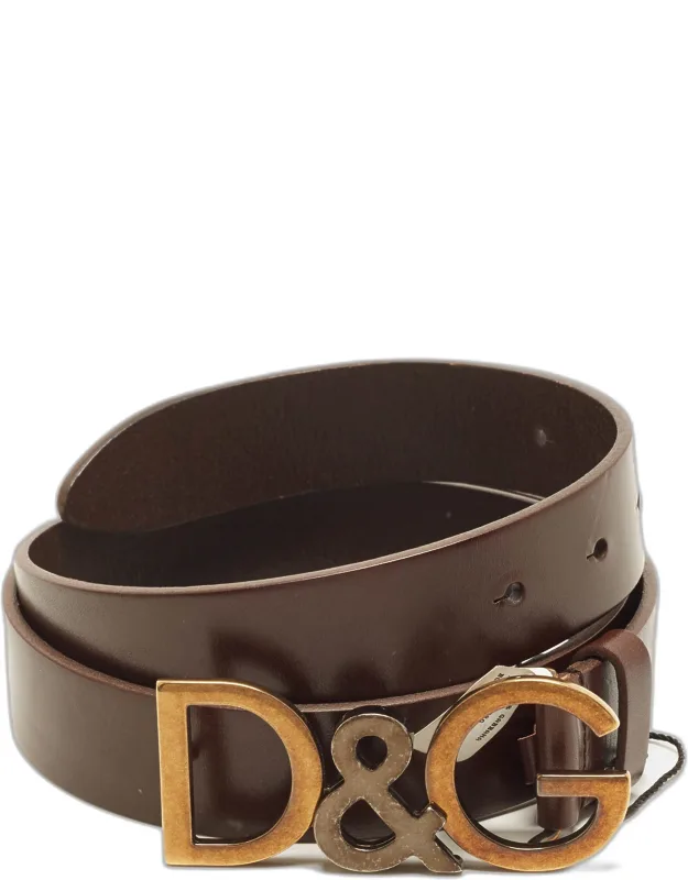 D & G Logo 95 Cm Buckle Belt