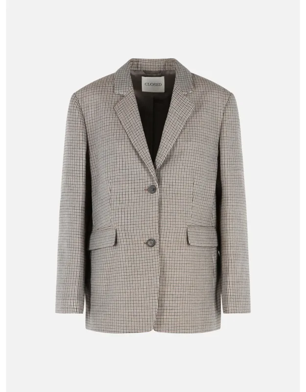 Lola Blazer In Virgin Wool Blend