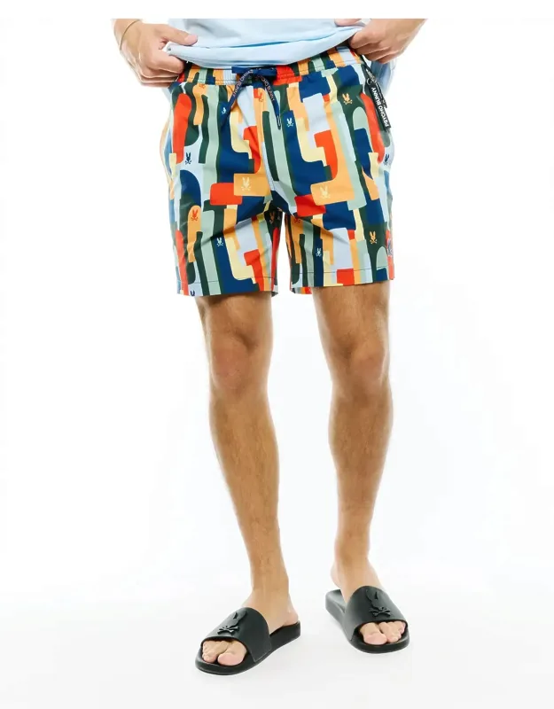 Wes All-over Print Swim Trunks