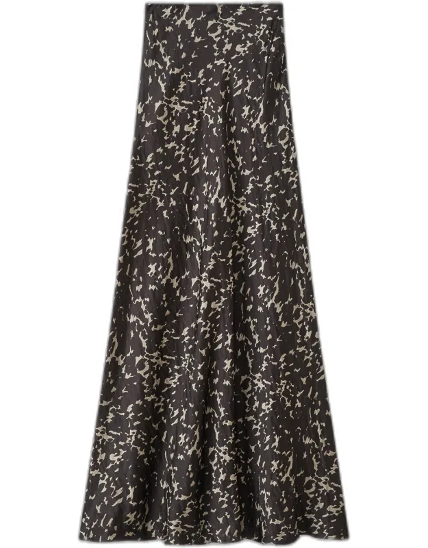 Marzia Printed Crinkle Skirt