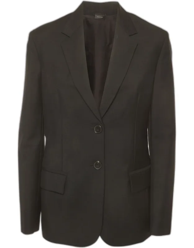 Wool Blend Single Breasted Blazer