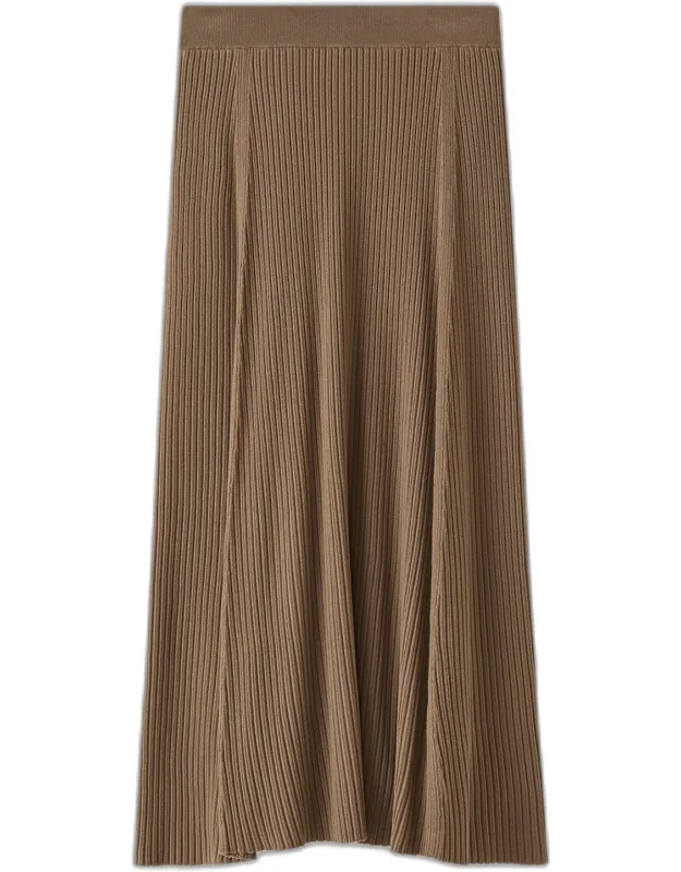 Merino Wool Rib Skirt