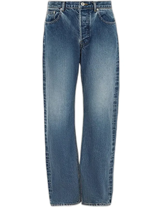 Denim Straight Leg Jeans