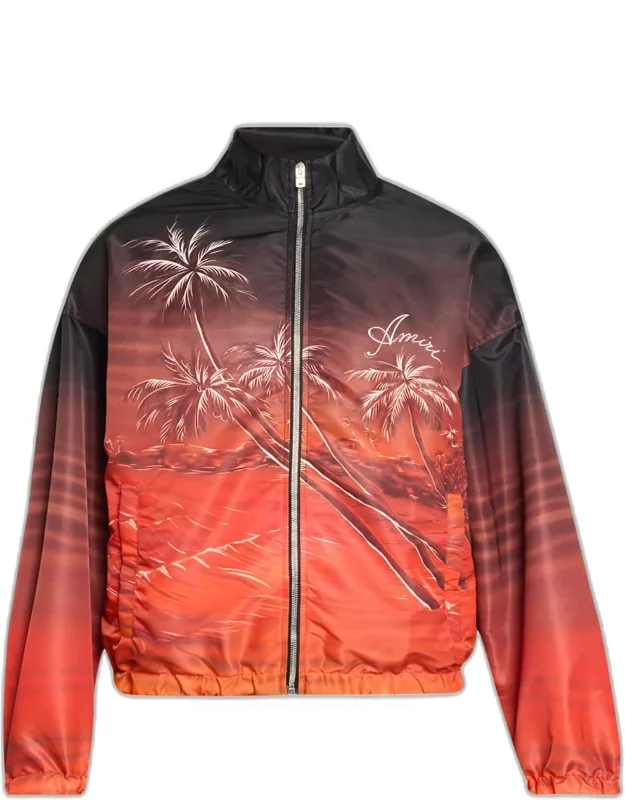 Hawaii Logo Nylon Full-zip Jacket