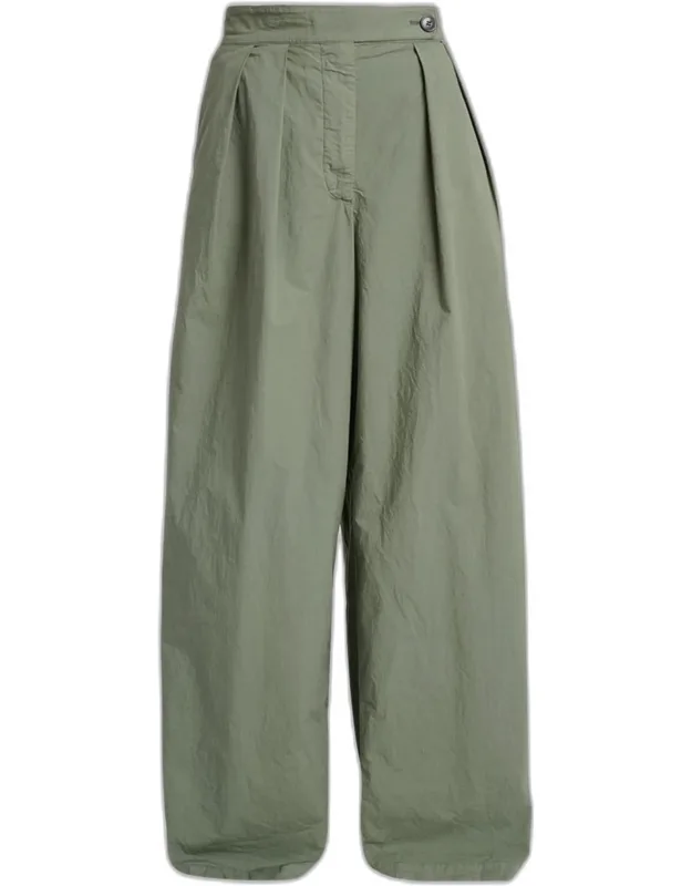 Pleated Wide-leg Pants