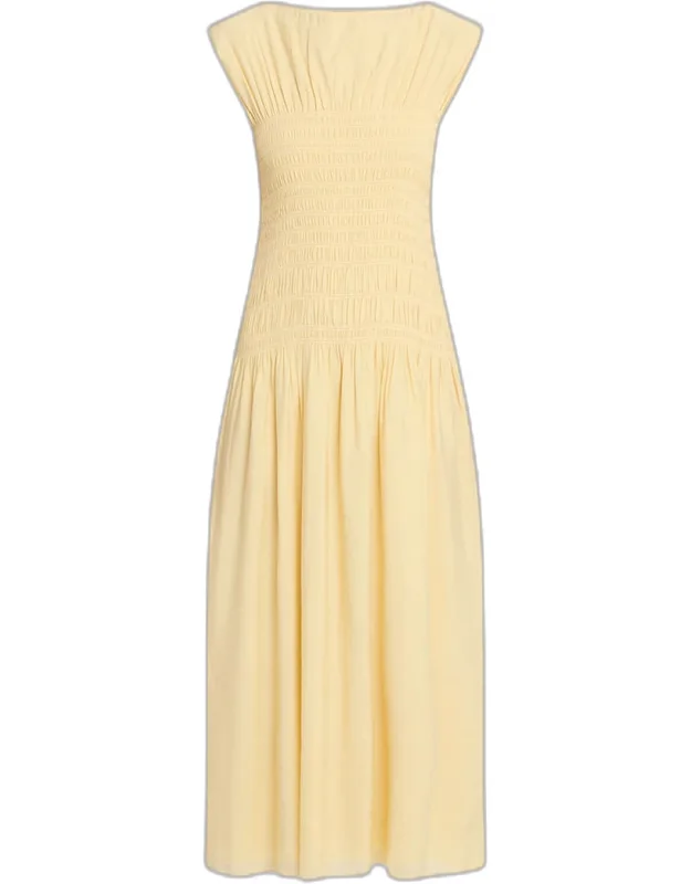 Smocked Drop-waist Dress