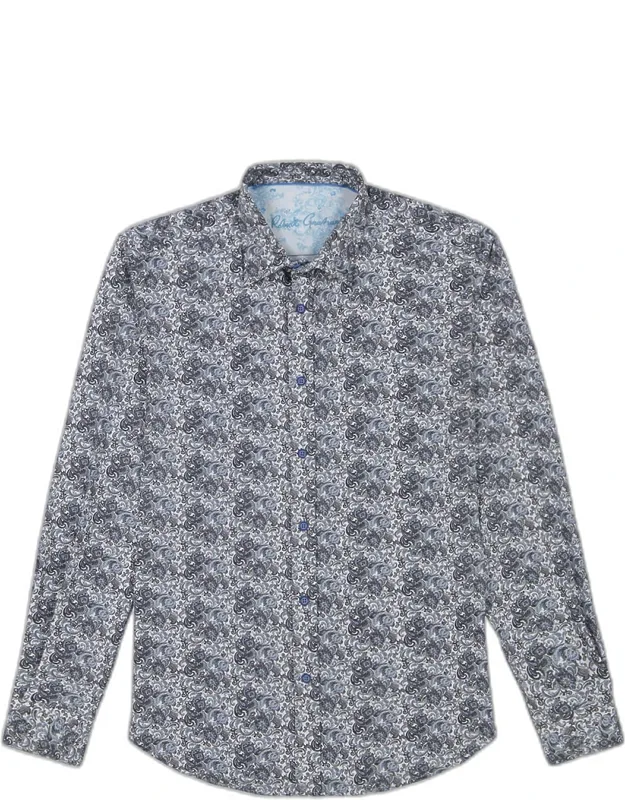 Fitzgerald Micro-paisley Woven Sport Shirt