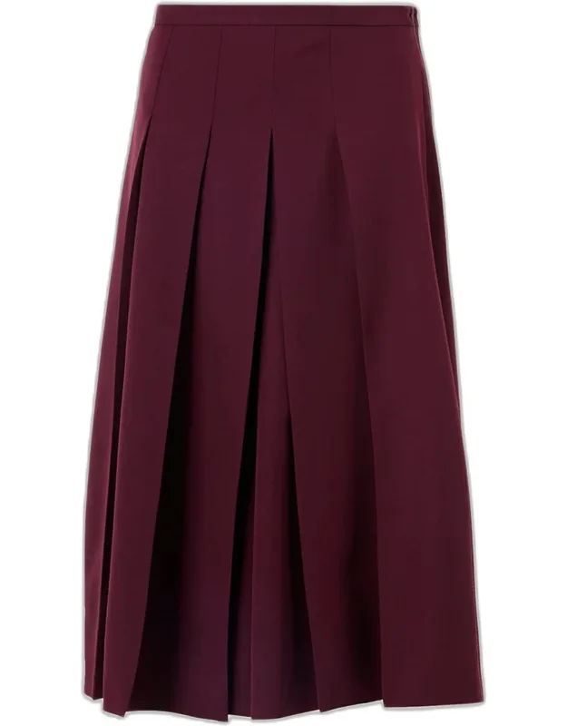 Pleated Midi Skirt