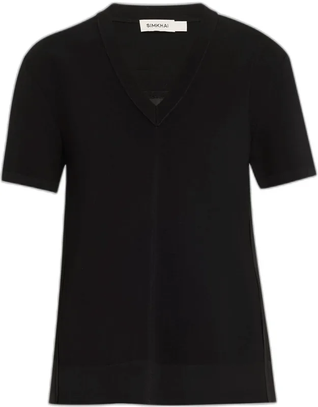 Guthrie V-neck Pleated Tunic Top