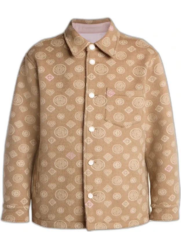 Wool Monogram Shirt Jacket