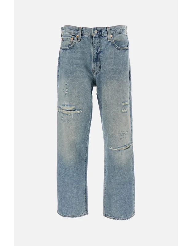 568 Loose Straight Non-stretch Cotton Denim