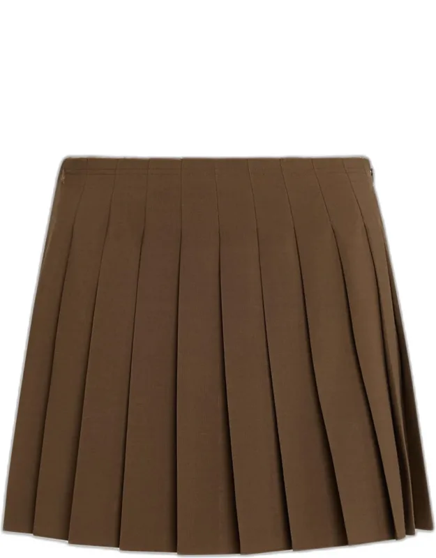 Pleated Mini Skirt