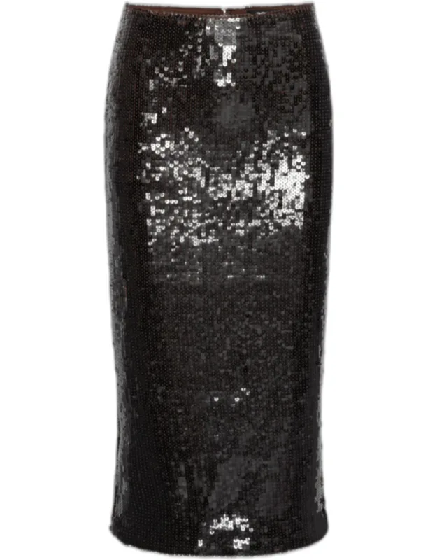 Pencil Skirt With Sequins