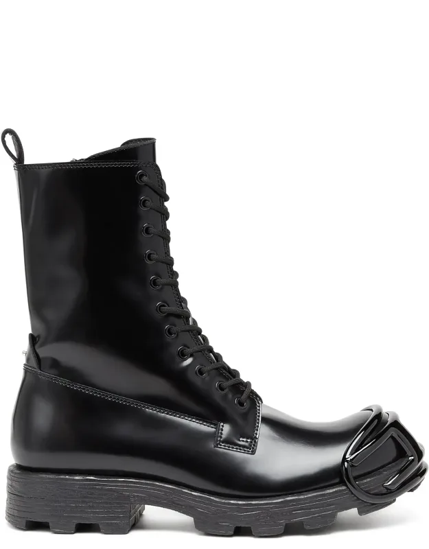 D-hammer Leather Boots With Oval D Toe Guard