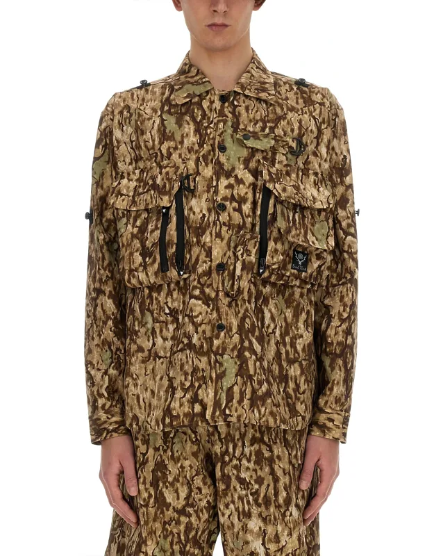 Camouflage Print Jacket