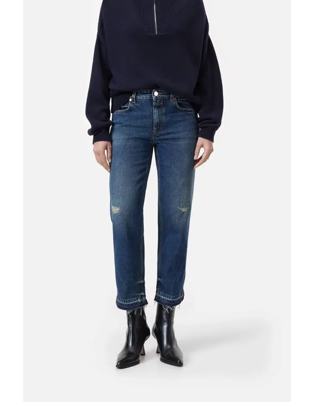 Straight Leg Denim Jeans