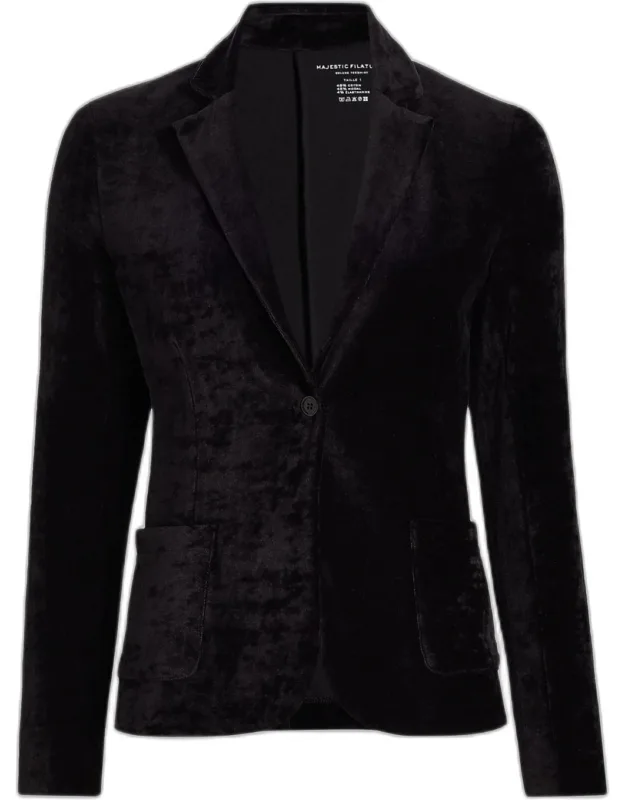 Velour Blazer