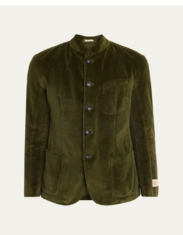 Velvet Garment Dyed Blazer