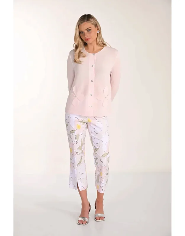 Floral Print Cropped Trousers