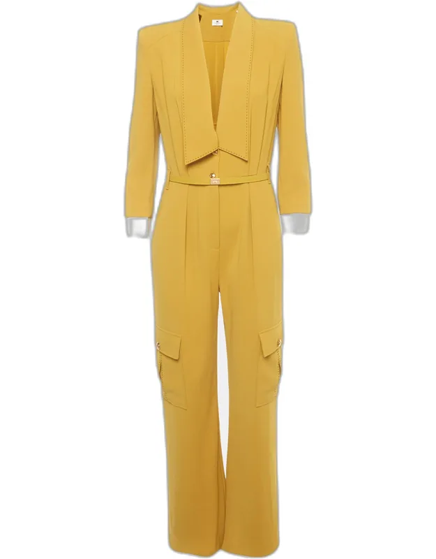 Crepe Long Sleeve Jumpsuit