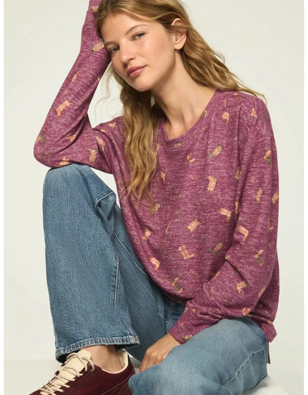 Cloud Long Sleeve Crew Neck Top