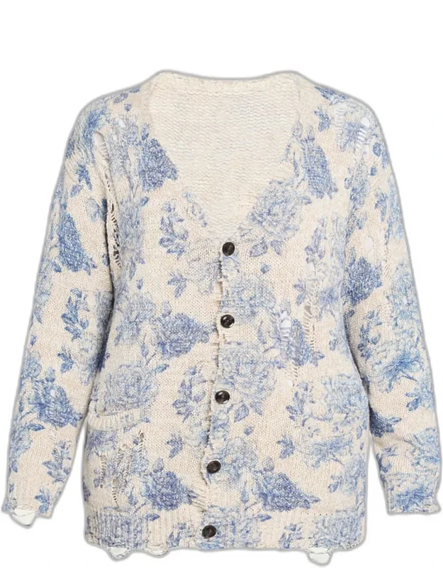 Printed Cardigan