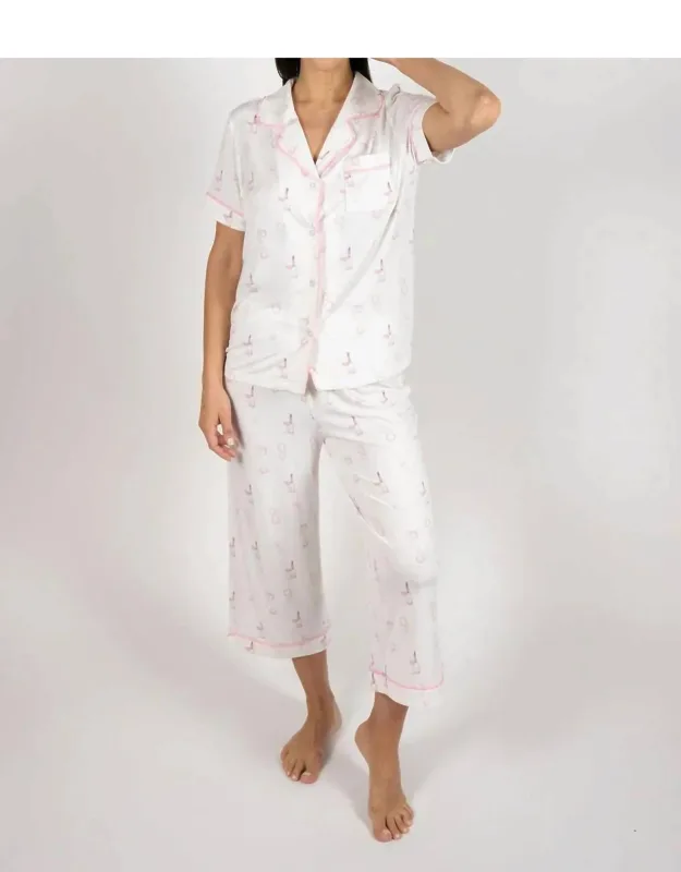 Cropped Pajama Set