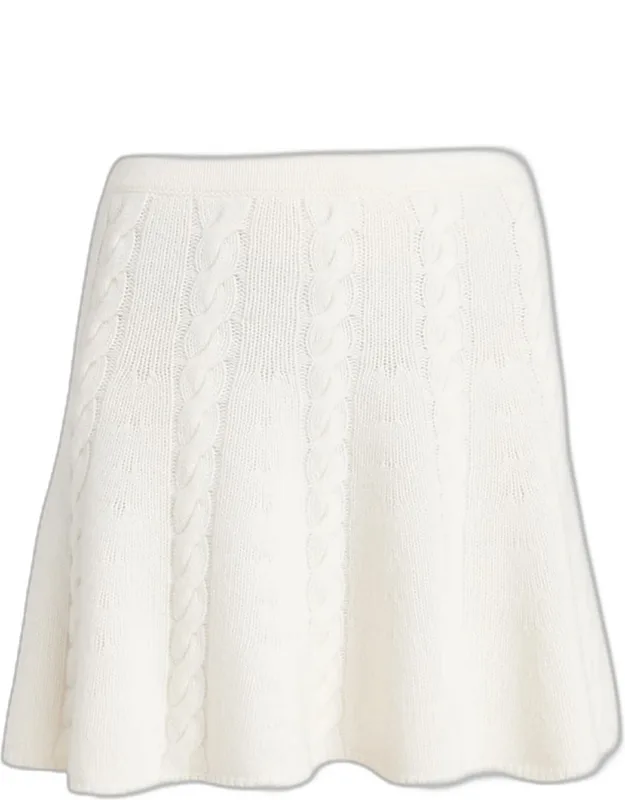 Cable Knit Mini Skirt