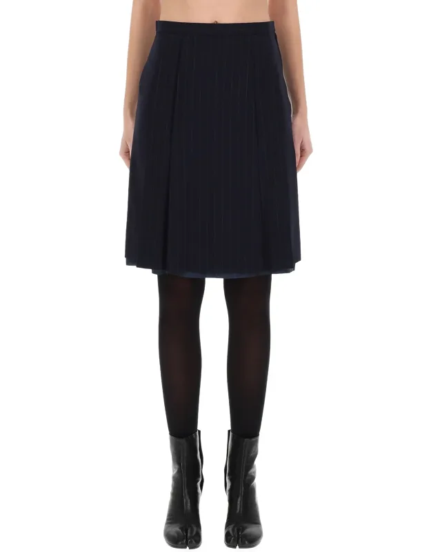 Wool Midi Skirt