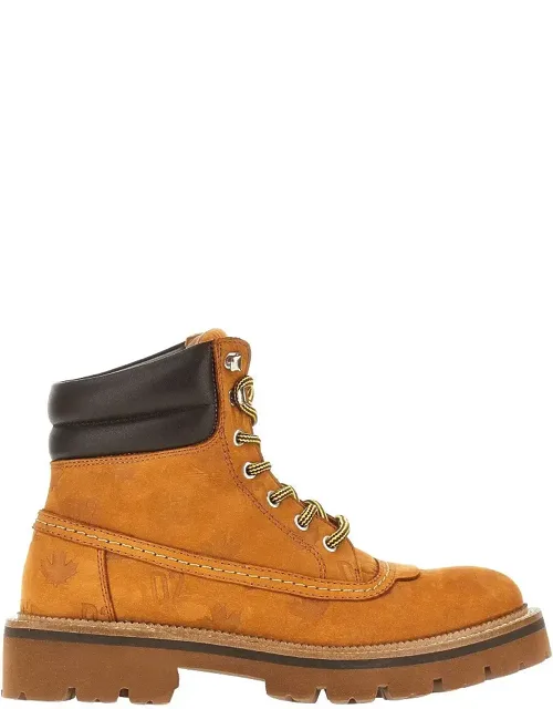'd2 Monogram' Nubuck Leather Boots