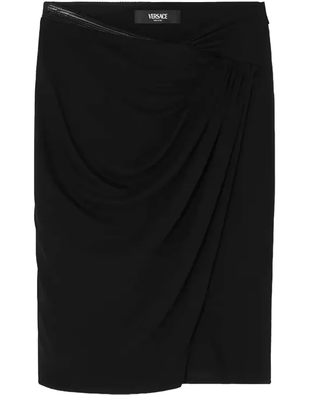 Midi Skirt With Asymmetrical Hemline
