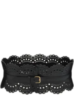Vienne Lasercut Leather Corset Belt