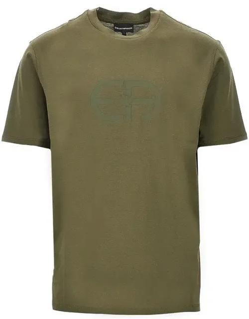 Lyocell-blend Jersey T-shirt With Logo Print