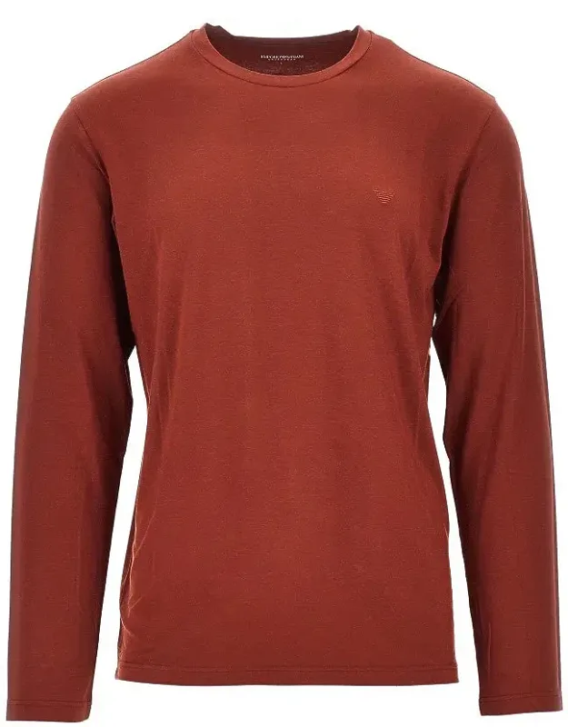Stretch Jersey T-shirt With Eagle Embroidery