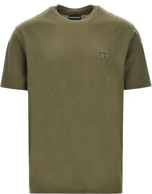 Lyocell-blend Jersey T-shirt With Embroidery