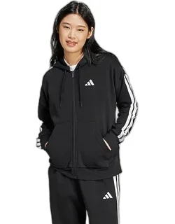 Essentials 3-stripes Fleece Full-zip Hoodie