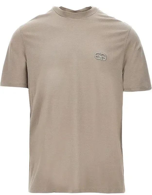 Lyocell-blend Jersey T-shirt With Embroidery