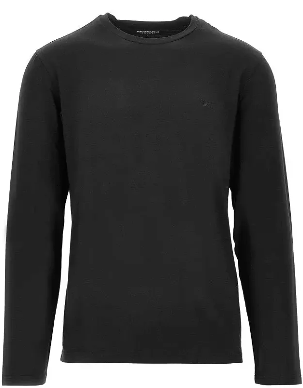 Stretch Jersey T-shirt With Eagle Embroidery