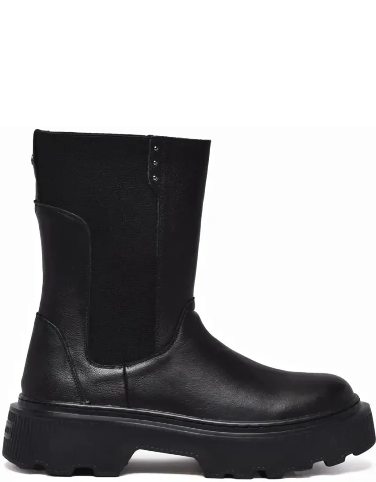 Rubber-blend Platform Ankle Boots