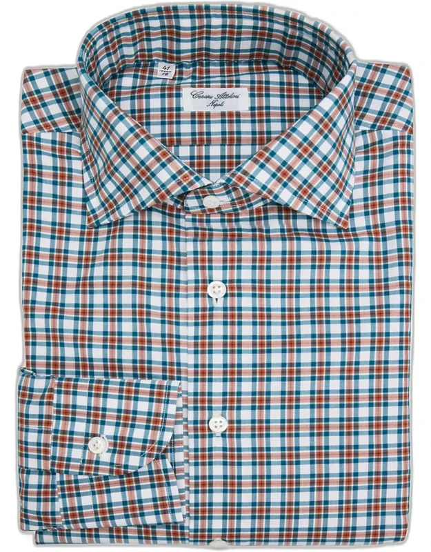 Cotton Plaid Button-down Shirt