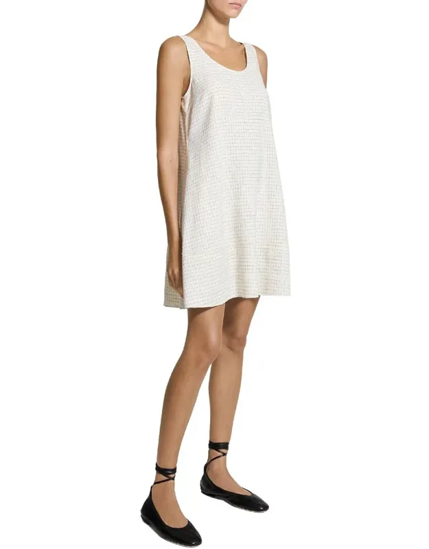 Linen-blend Tank Dress