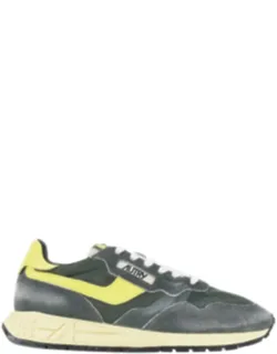 Suede And Nylon Reelwind Low Sneakers