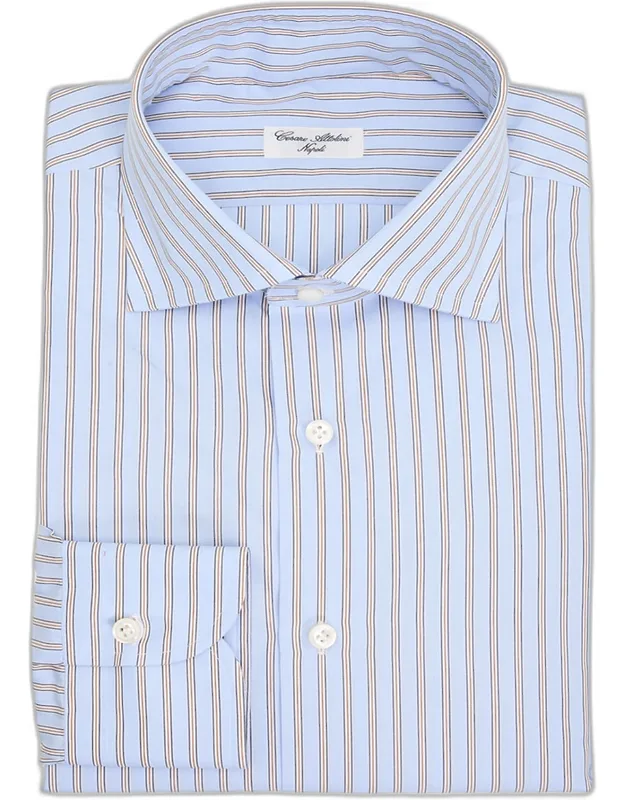 Cotton Multi-stripe Dress Shirt