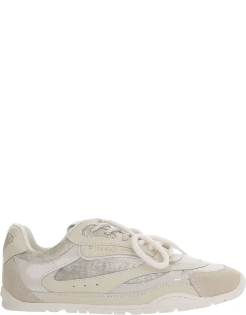 Yulia Leather-mesh Sneakers