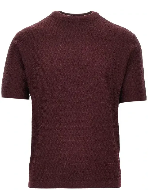 Virgin Wool Knitted T-shirt