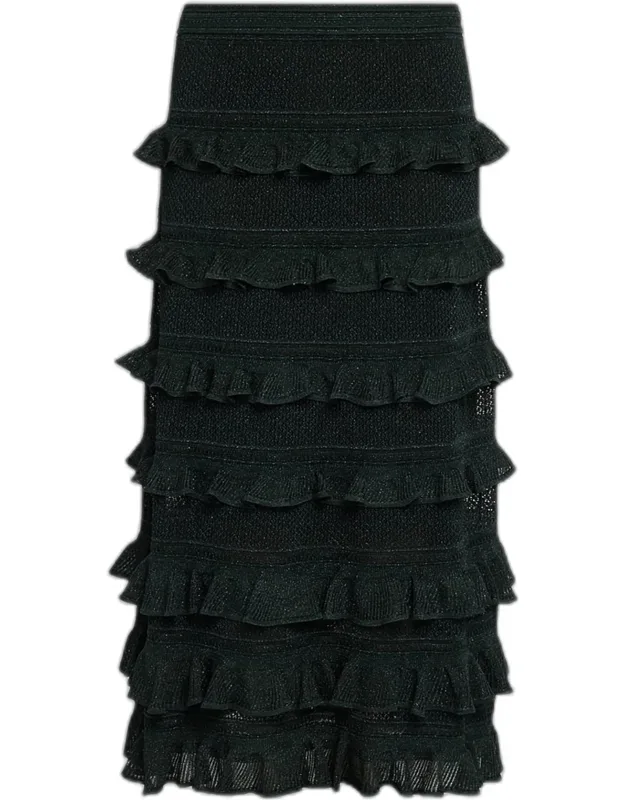 Frill Midi Skirt