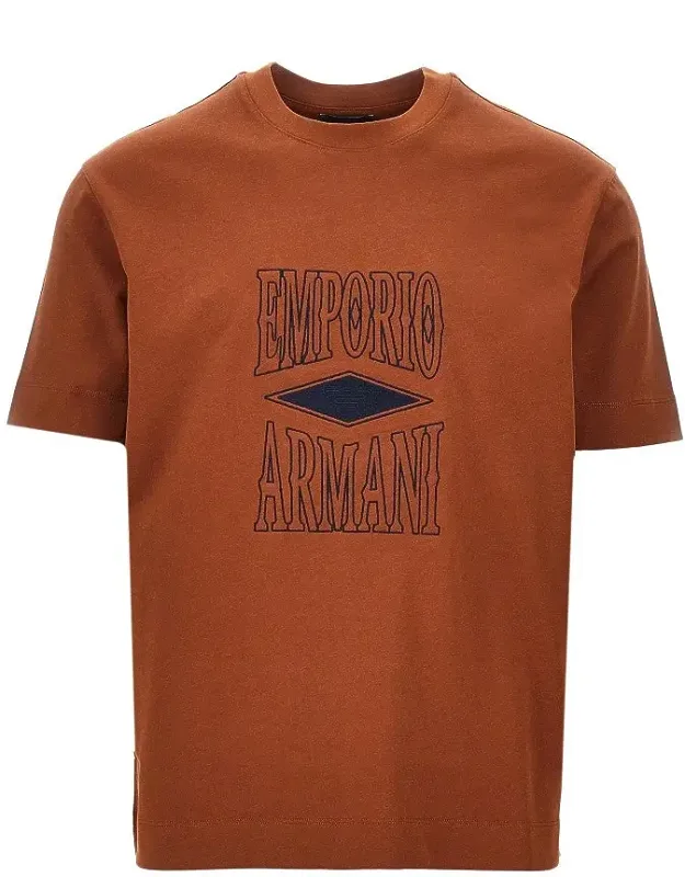Jersey T-shirt With Embossed Logo